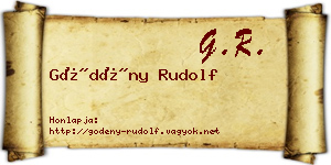 Gödény Rudolf névjegykártya