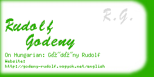 rudolf godeny business card